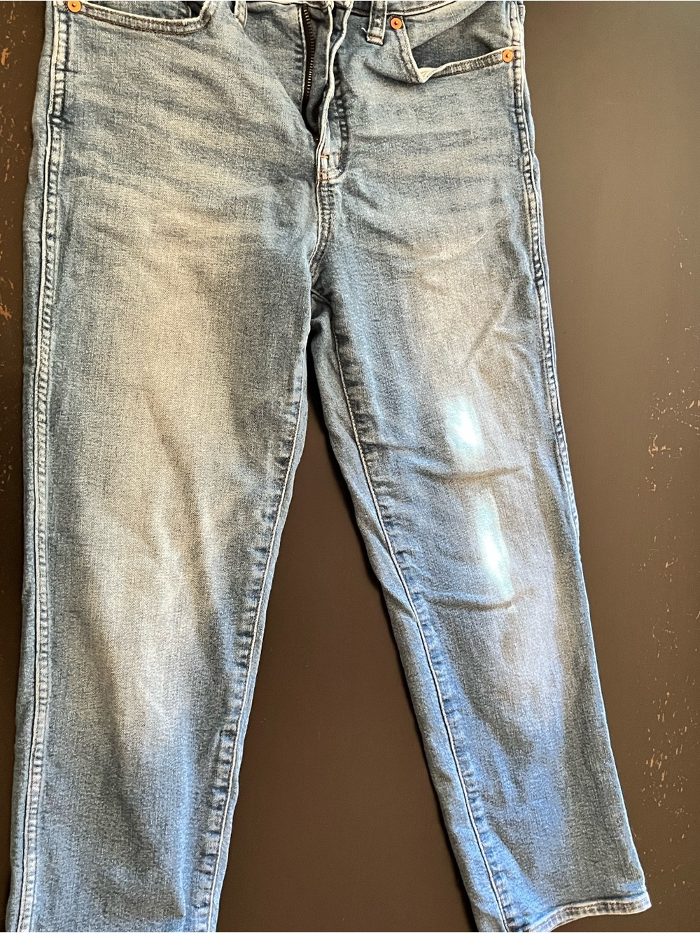 Madewell Stovepipe Light Blue Skinny Jeans